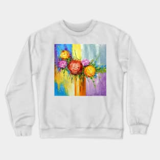 Bouquet of bright flowers Crewneck Sweatshirt